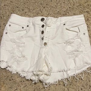 American Eagle White shorts size 10